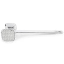 Aluminum meat tenderizer on a white background