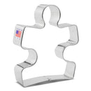 Metallic cookie cutter shaped like a number '2' with 'Made in USA' label on a white background