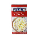Box of Delallo Arborio Risotto rice on a white background