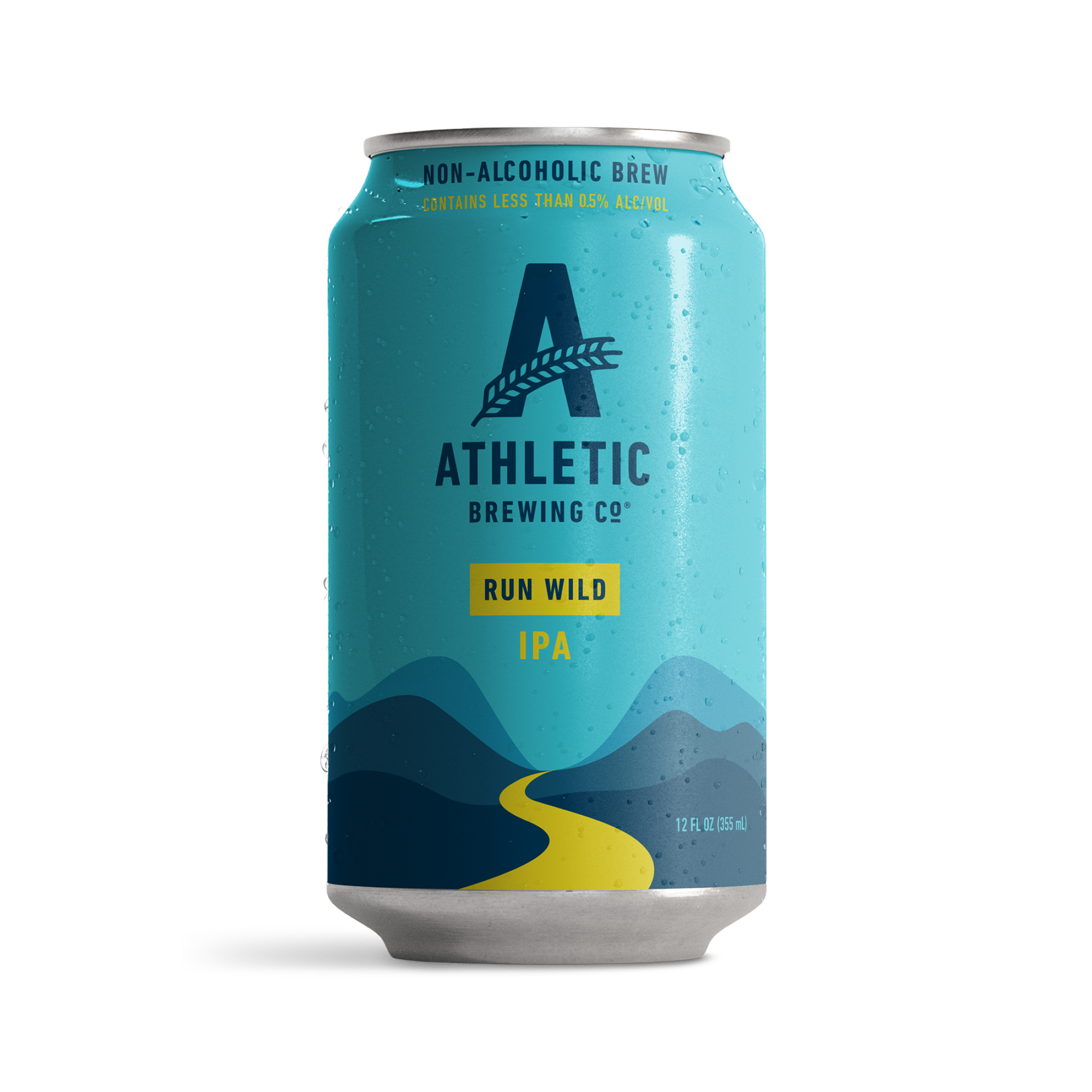 Athletic Brewing Co. non-alcoholic IPA can on a white background