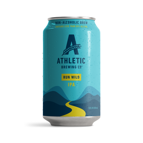 Athletic Brewing Co. non-alcoholic IPA can on a white background