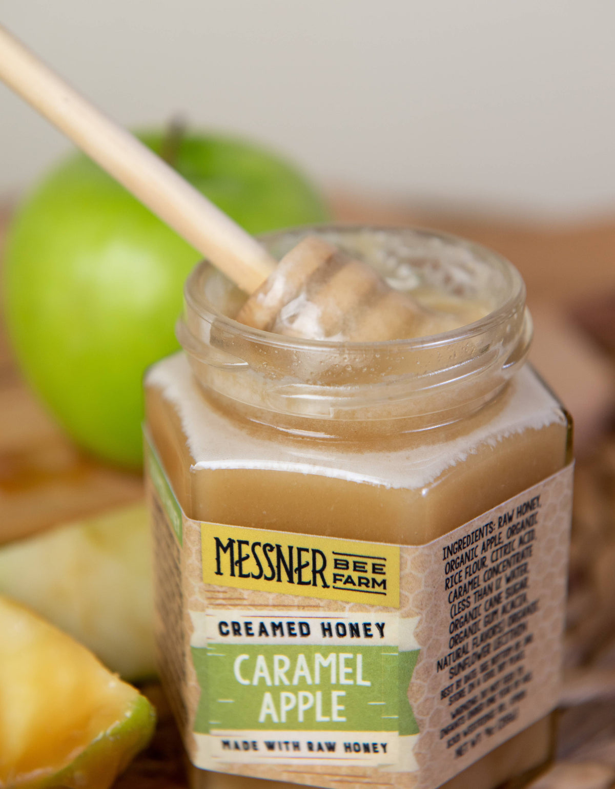 Caramel Apple Creamed Honey 9oz | Messner Bee Farm