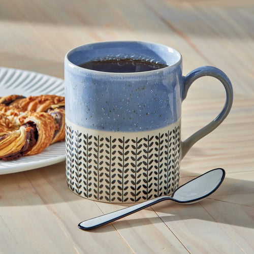 Wren Mug - Blue Stoneware