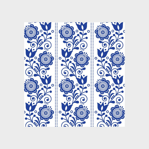 Blue Flowers Swedish Dishcloth | Sponge Cloth