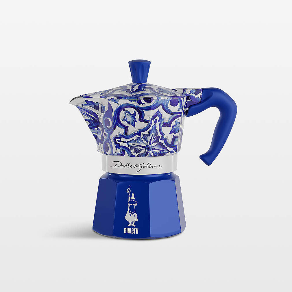 Moka Dolce & Gabbana Blue Mediterraneo 3-Cup Espresso Maker | Bialetti