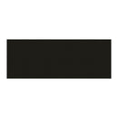 Solid black rectangular plaque on a white background