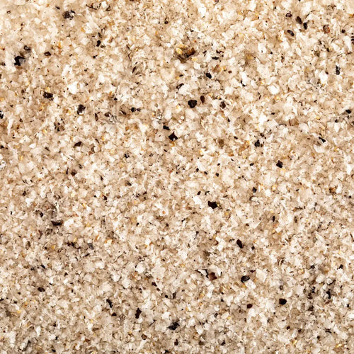 A mix of black pepper and sea salt.