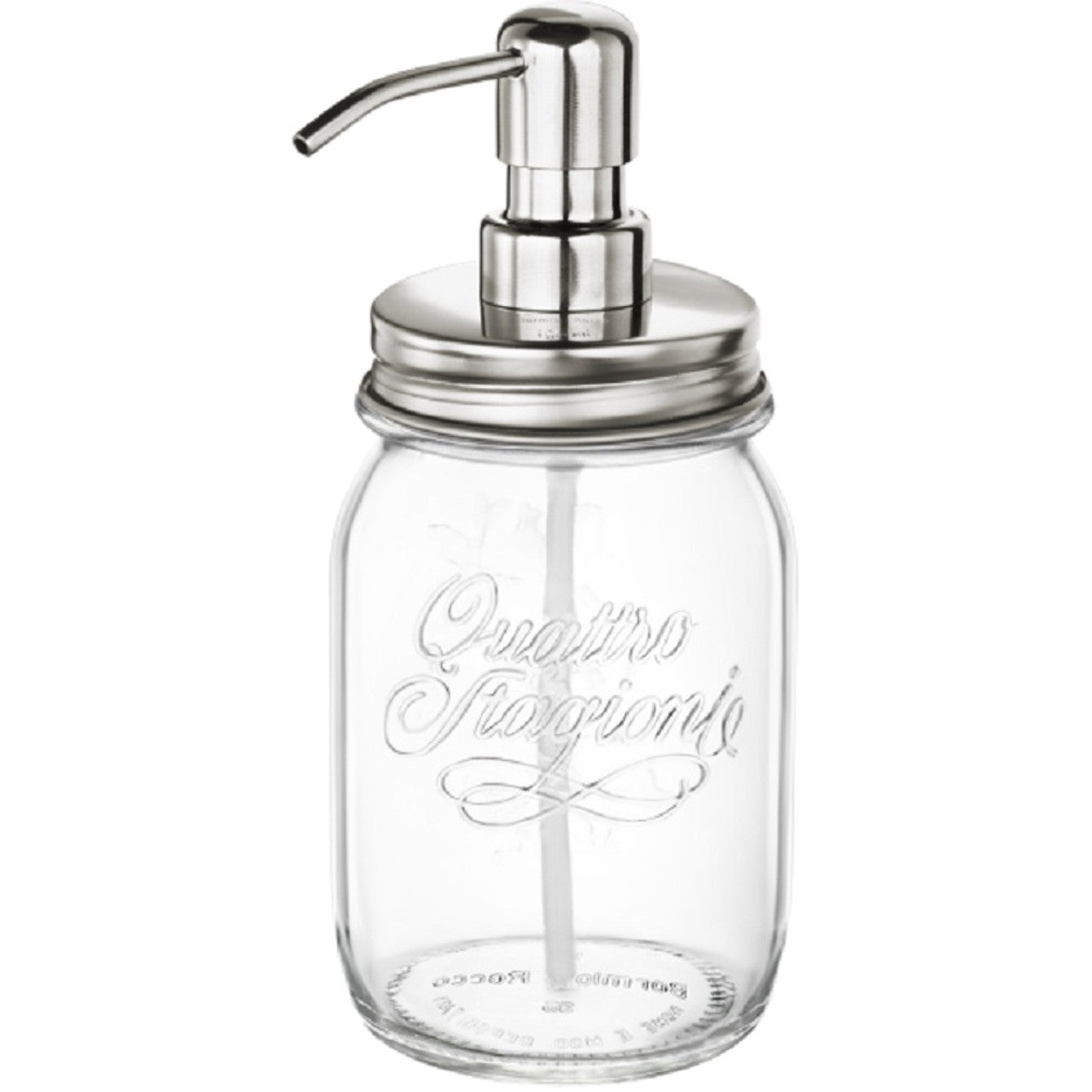 Quattro Stagioni i Genietti Glass Jar with Stainless Steel Lid and Pump | Bormioli Rocco