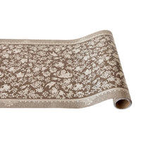 Brown Regal Peacock Table Runner | Hester & Cook