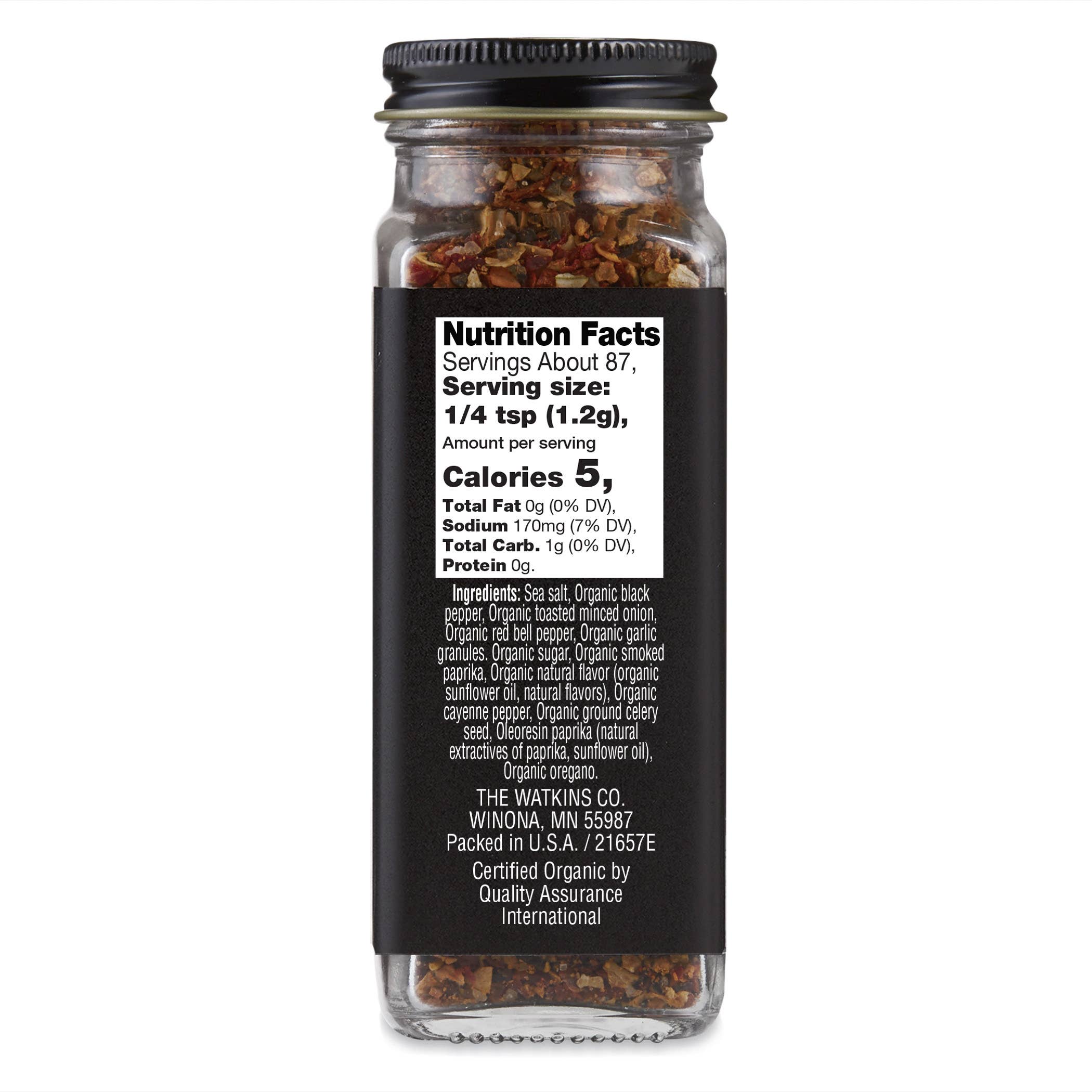 Organic Hamburger Seasoning 3.6 oz