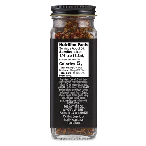 Organic Hamburger Seasoning 3.6 oz