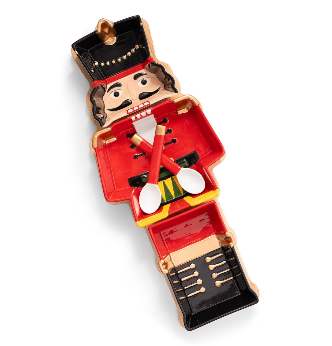 Nutcracker Appetizer Server with Wood Board