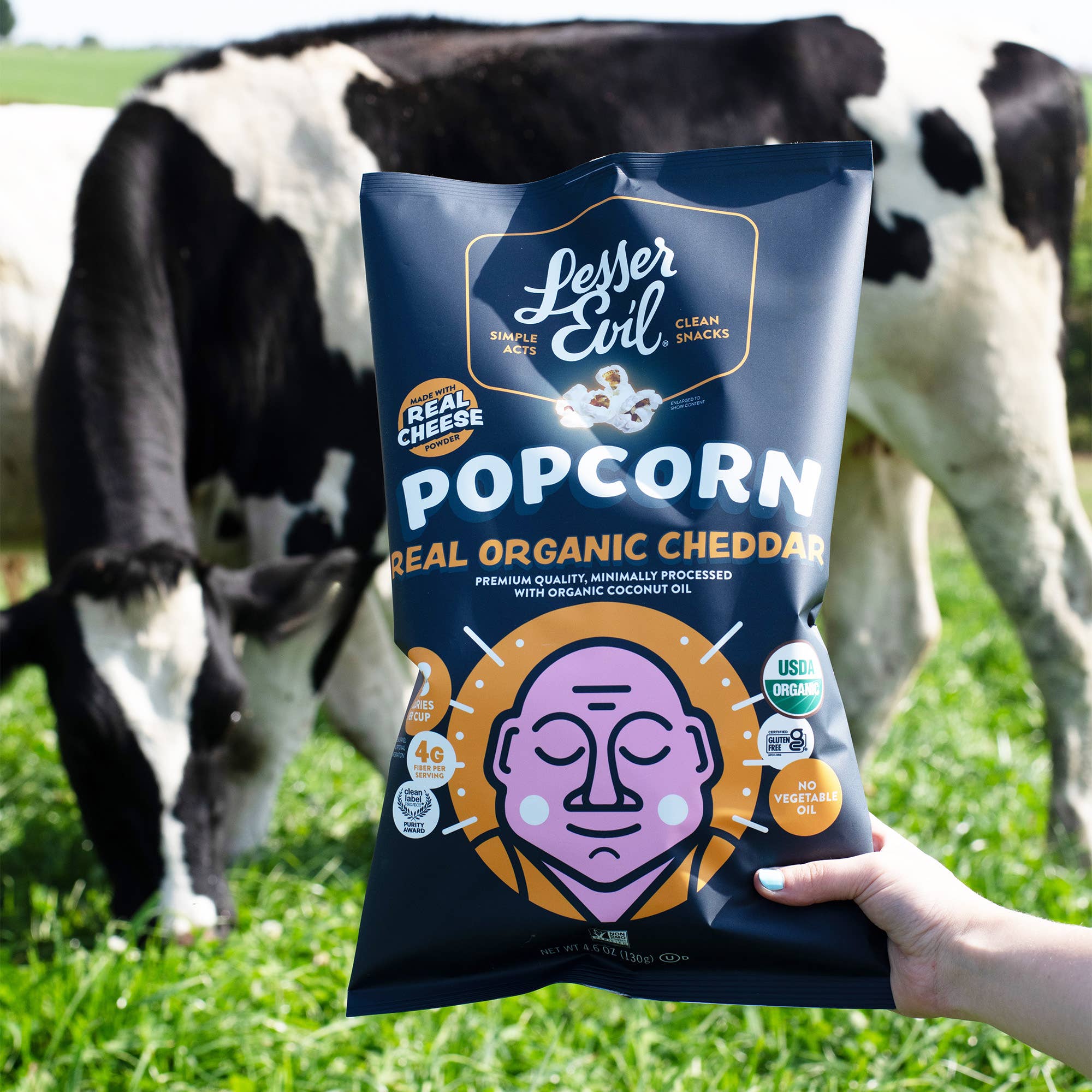 Organic Popcorn, Real Organic Cheddar 4.6 oz