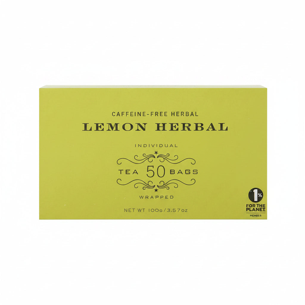 A box of lemon herbal tea.