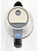 Digital kitchen thermometer with a white background
