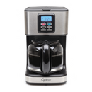 Capresso coffee maker with digital display on a white background