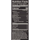 Nutrition facts label for a product on a white background