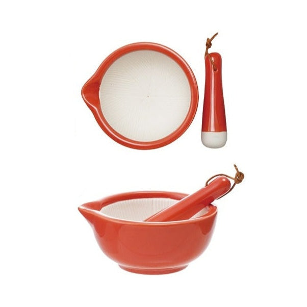 Ceramic Mortar & Pestle - 4 Assorted Colors | Hazel Mazel