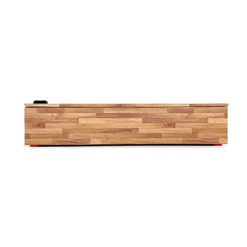 Parchment paper dispenser with a white background