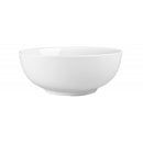 White ceramic bowl on a white background