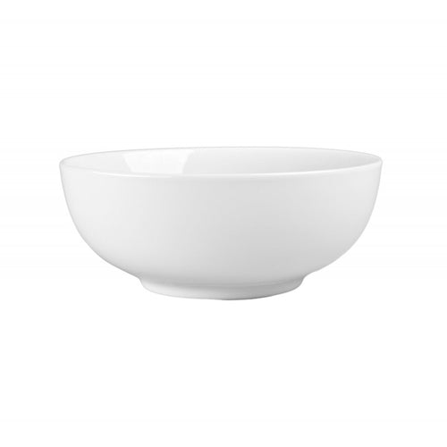 White ceramic bowl on a white background