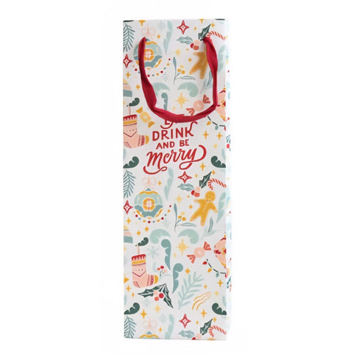 Christmas Wine Bag