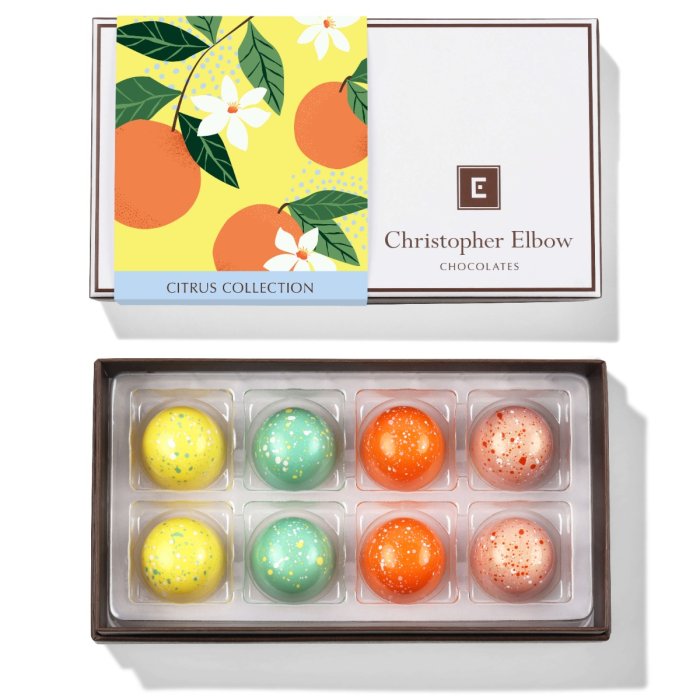 Christopher Elbow 8 Piece Citrus Chocolate Collection