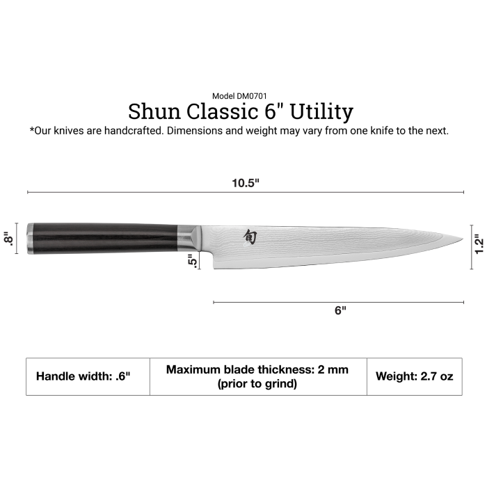 Classic 6" Utility Knife | Shun