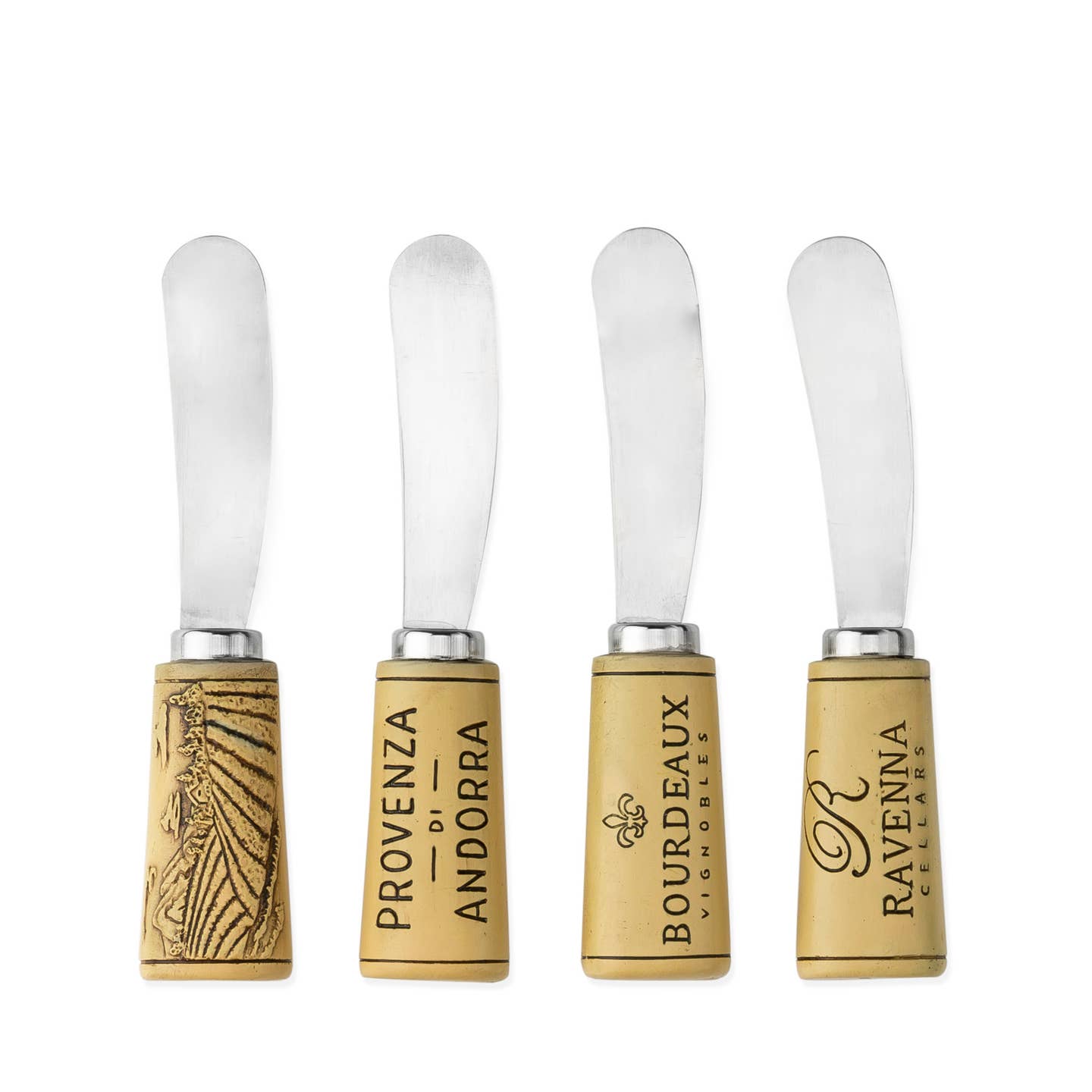 Cork Handled Cheese Spreader - Set of 4