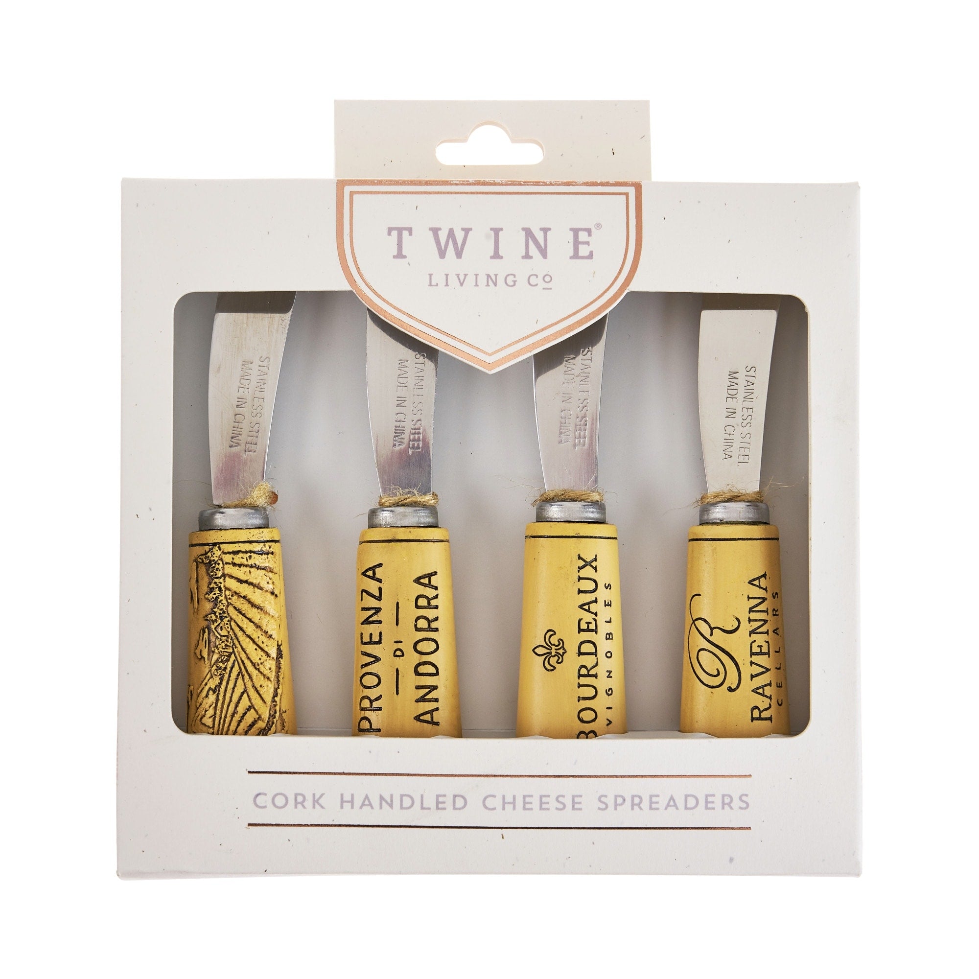 Cork Handled Cheese Spreader - Set of 4
