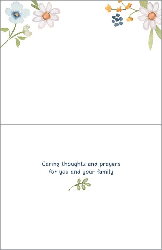 Sympathy Greeting Card - Comforting Stems