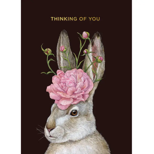 Thinking of You Hare Greeting Card | Hester & Cook