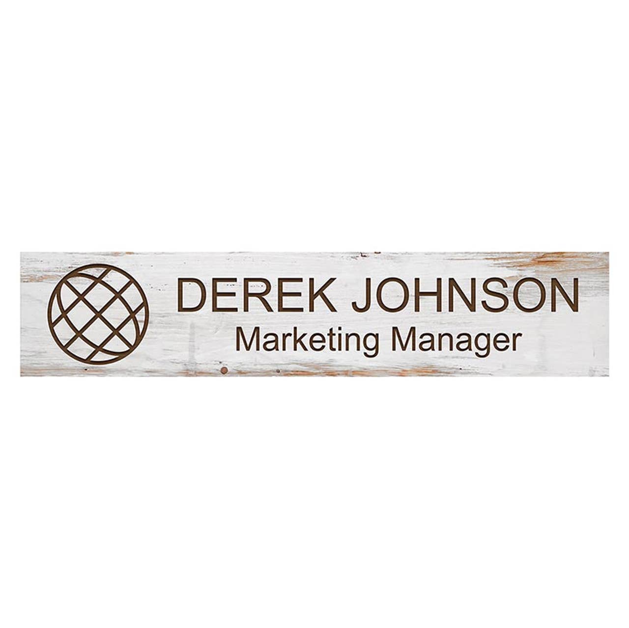 White Stick Sign - 2.5"H
