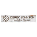 White Stick Sign - 2.5"H