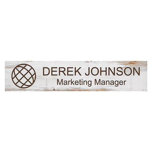 White Stick Sign - 2.5"H