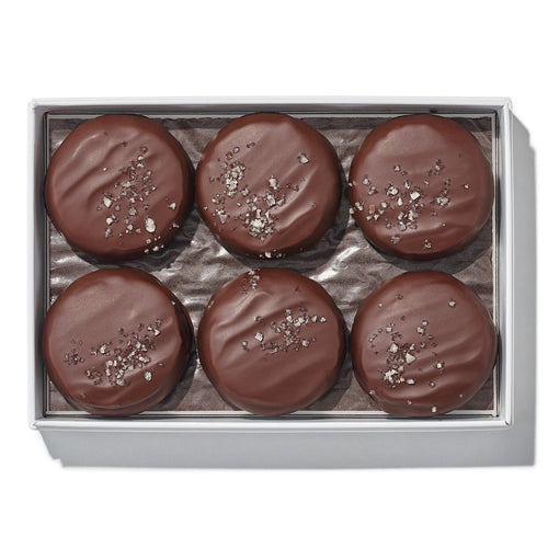 6 Piece Dark Pecan Caramel Box | Christopher Elbow