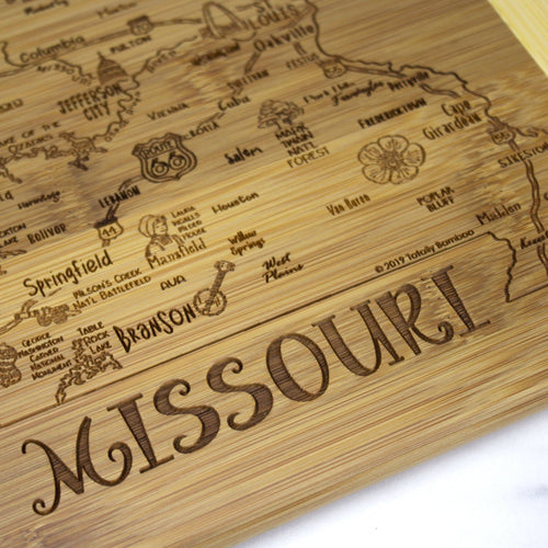 A Slice of Life Missouri Cutting & Charcuterie Board