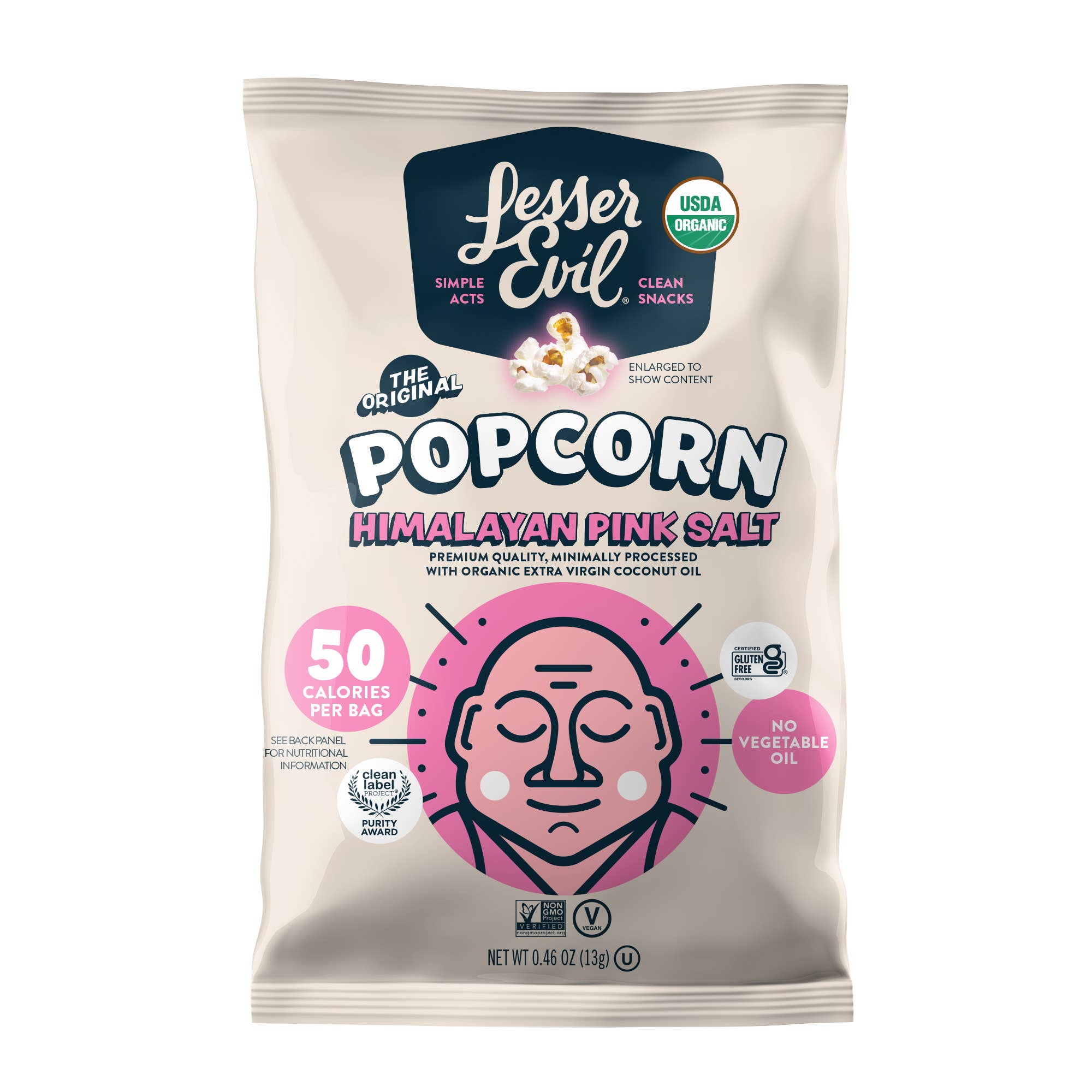 Organic Popcorn, Himalayan Pink