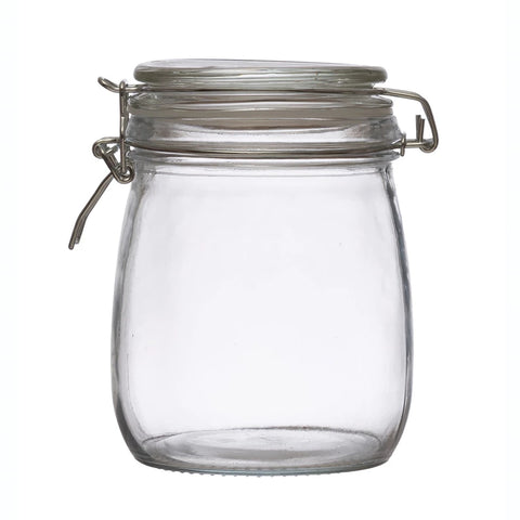 Glass Jar with Clamp Lid 26 ounce
