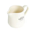 Stoneware Creamer and Sugar Pot Set with Bamboo Spoon