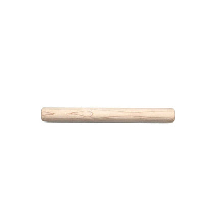 Wooden rolling pin on a white background
