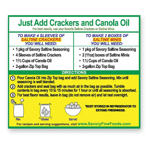 Savory Party Cracker Seasoning - Sour Cream and Onion