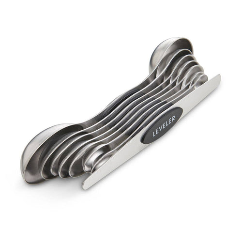 Magnetic Measuring Spoons – Dual-Sided with Leveler