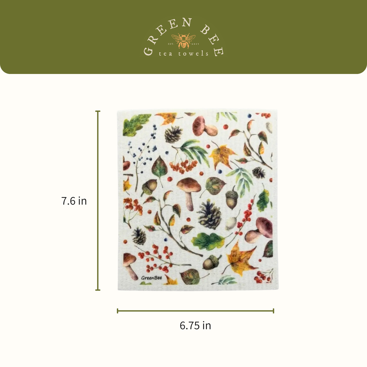Forest Floor Swedish Dishcloth | Reusable Paper Towels