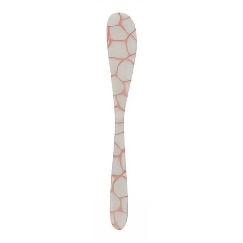 Butter knife with a geometric pattern on a white background