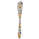 Canape knife with floral pattern on a white background