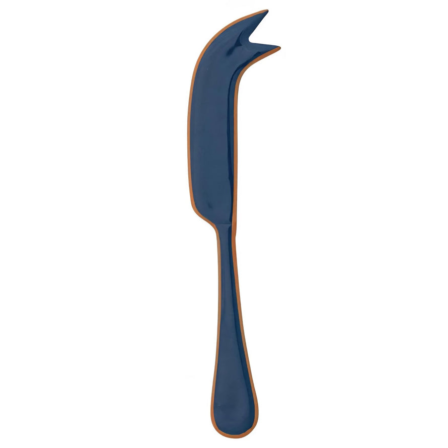 Enameled Stainless Steel Cheese Knives with Colored Edge