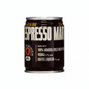 Can of Espresso Martini with branding and ingredients listed