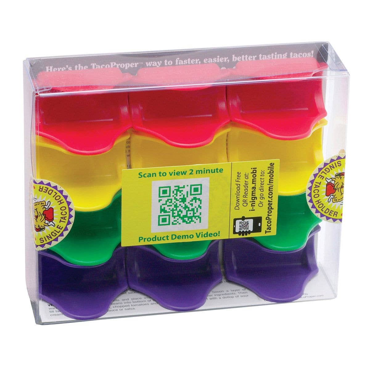 TacoProper Taco Holder FiestaPak, Set Of 12