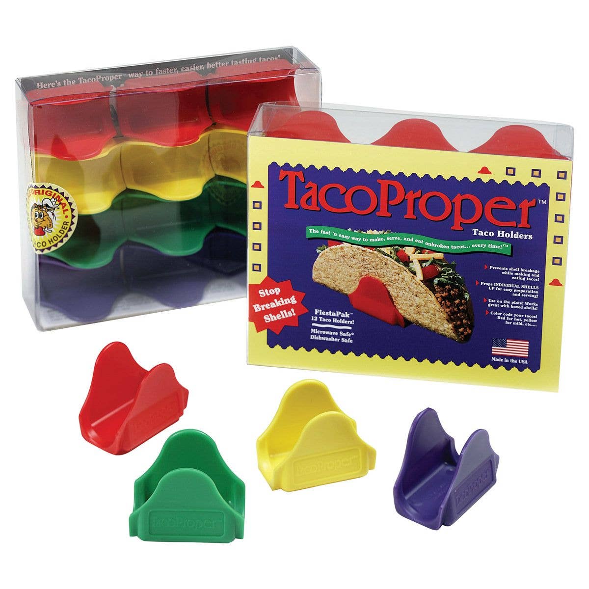 TacoProper Taco Holder FiestaPak, Set Of 12